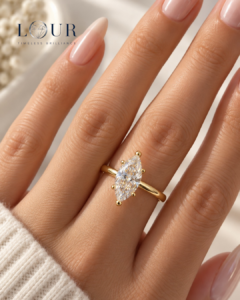 Aurelia Marquise Moissanite Ring