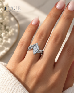 Seraphine Marquise Ring Set – Silver