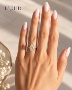 Liora Pear Moissanite Ring