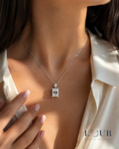 Celestine Moissanite Necklace