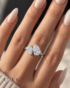 Amara Double Teardrop Ring