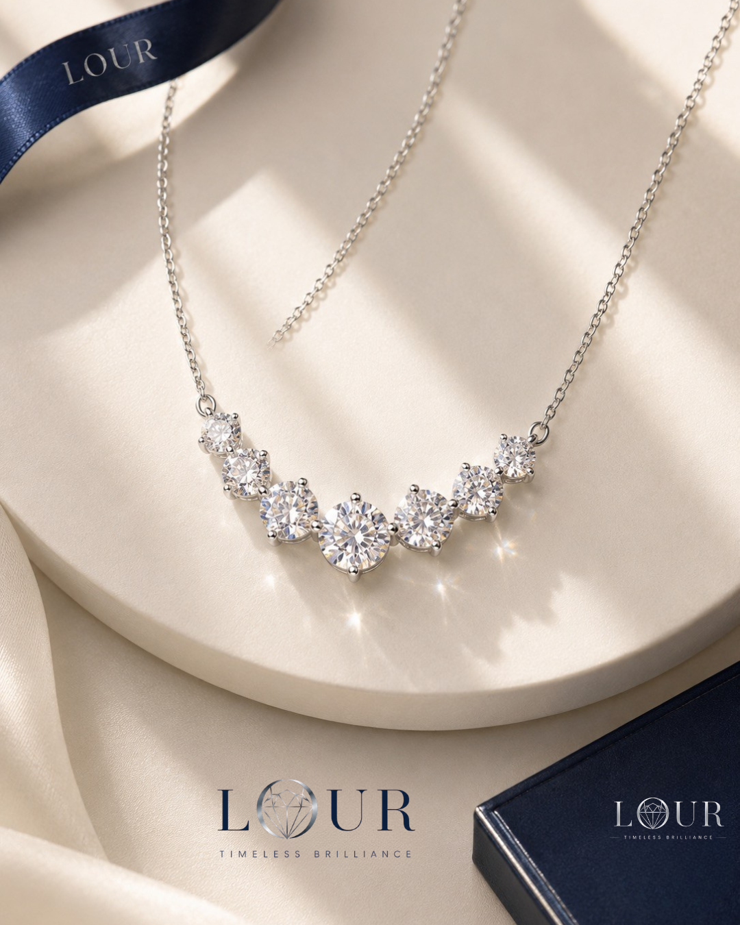Celeste Smile Moissanite Necklace - Image 2