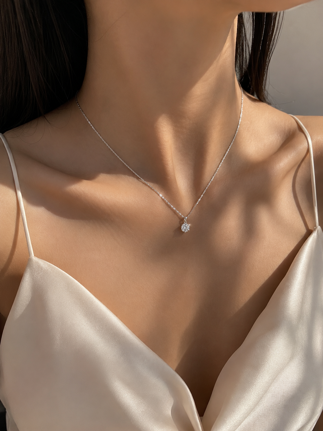 Celeste Solitaire Pendant