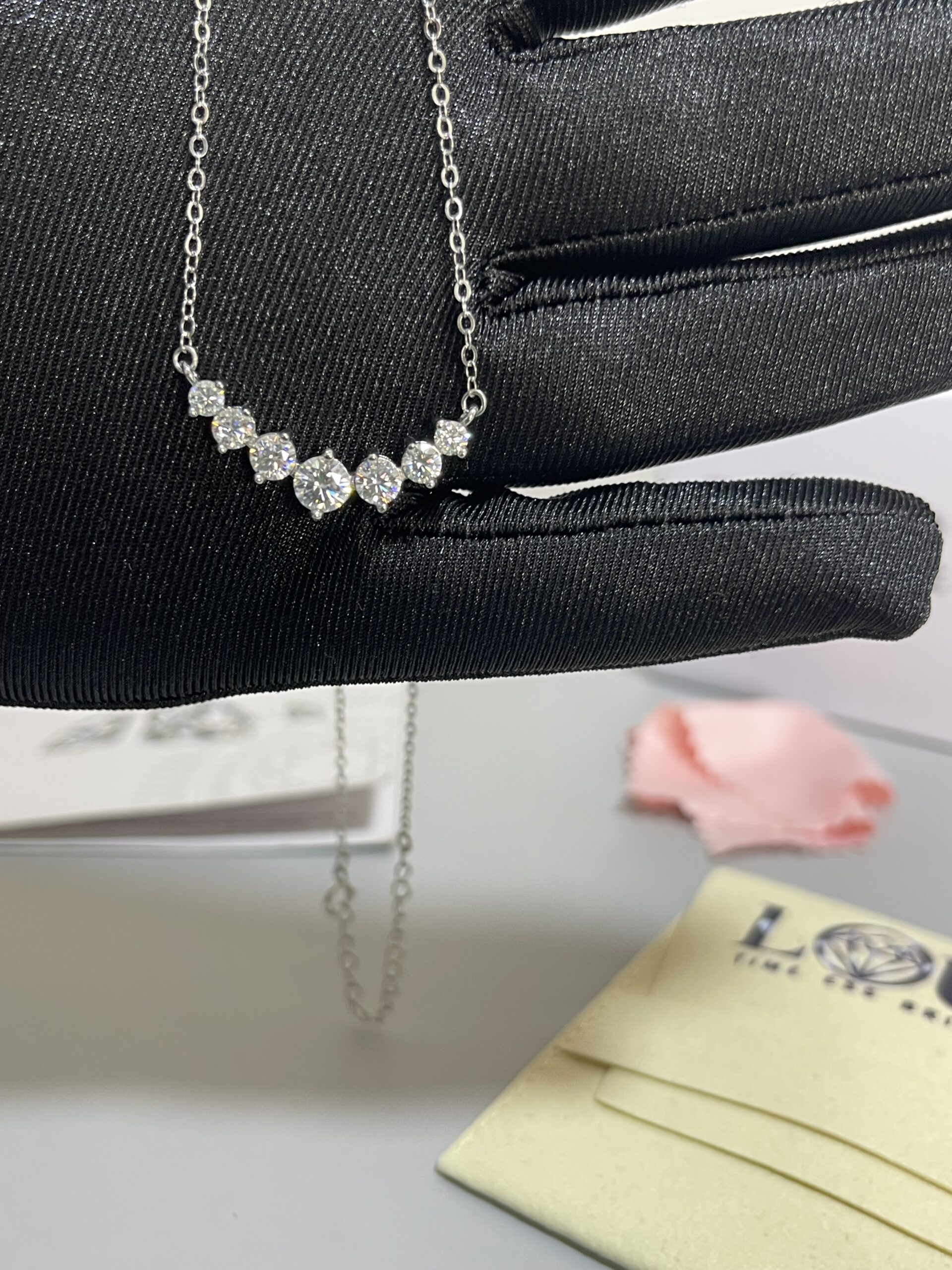 Celeste Smile Moissanite Necklace - Image 3