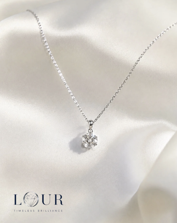 Celeste Solitaire Pendant - Image 2