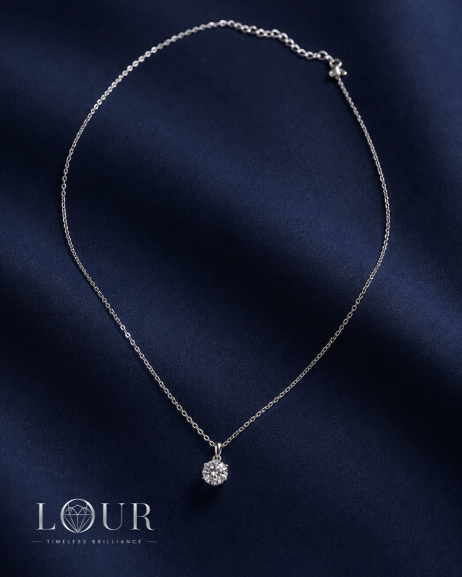 Celeste Solitaire Pendant - Image 3