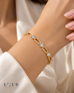 Valentina Moissanite Link Bracelet