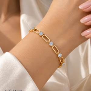Valentina Moissanite Link Bracelet