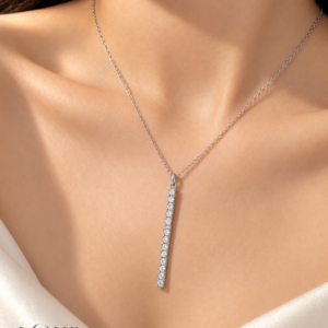Liora Moissanite Bar Necklace