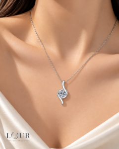 Elara Moissanite Pendant Necklace