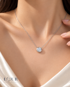 Elara Bezel Moissanite Necklace