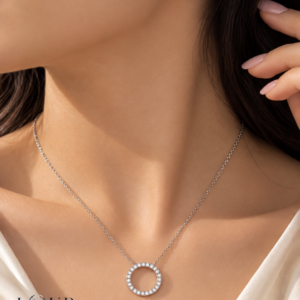 Celeste Moissanite Circle Jewelry Set